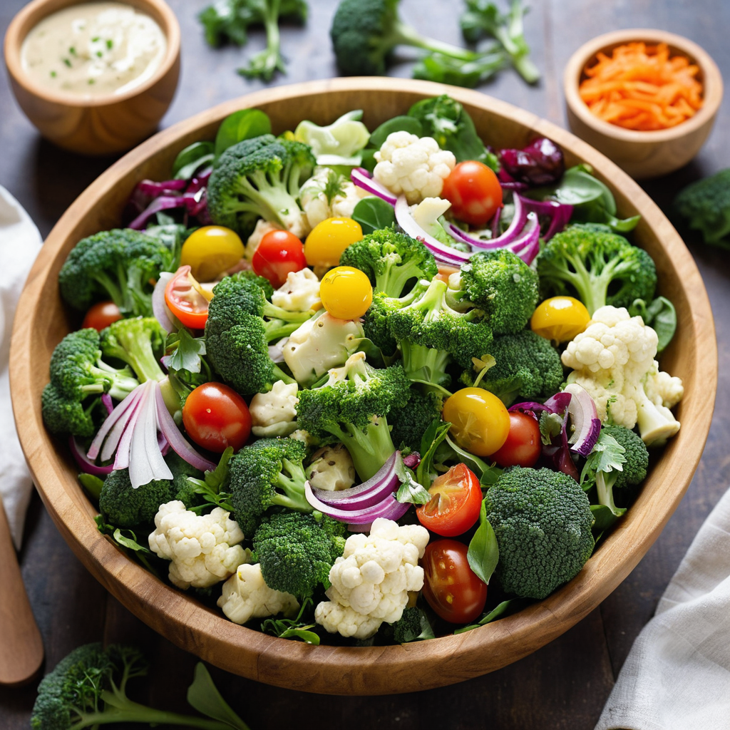 broccoli and cauliflower salad